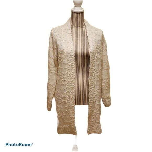 MESH and lace white Cardigan. Small - Picture 1 of 7